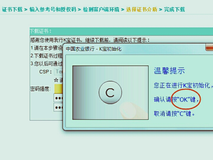 农行K宝怎么使用啊?