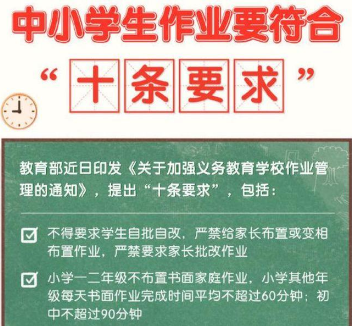 教育部规定小学一二年级不布置书面家庭作业，你认可这样的规定吗？