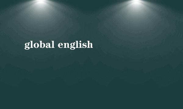 global english
