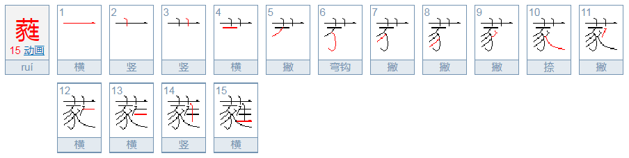 “蕤”这个字怎么读?是什么意思?