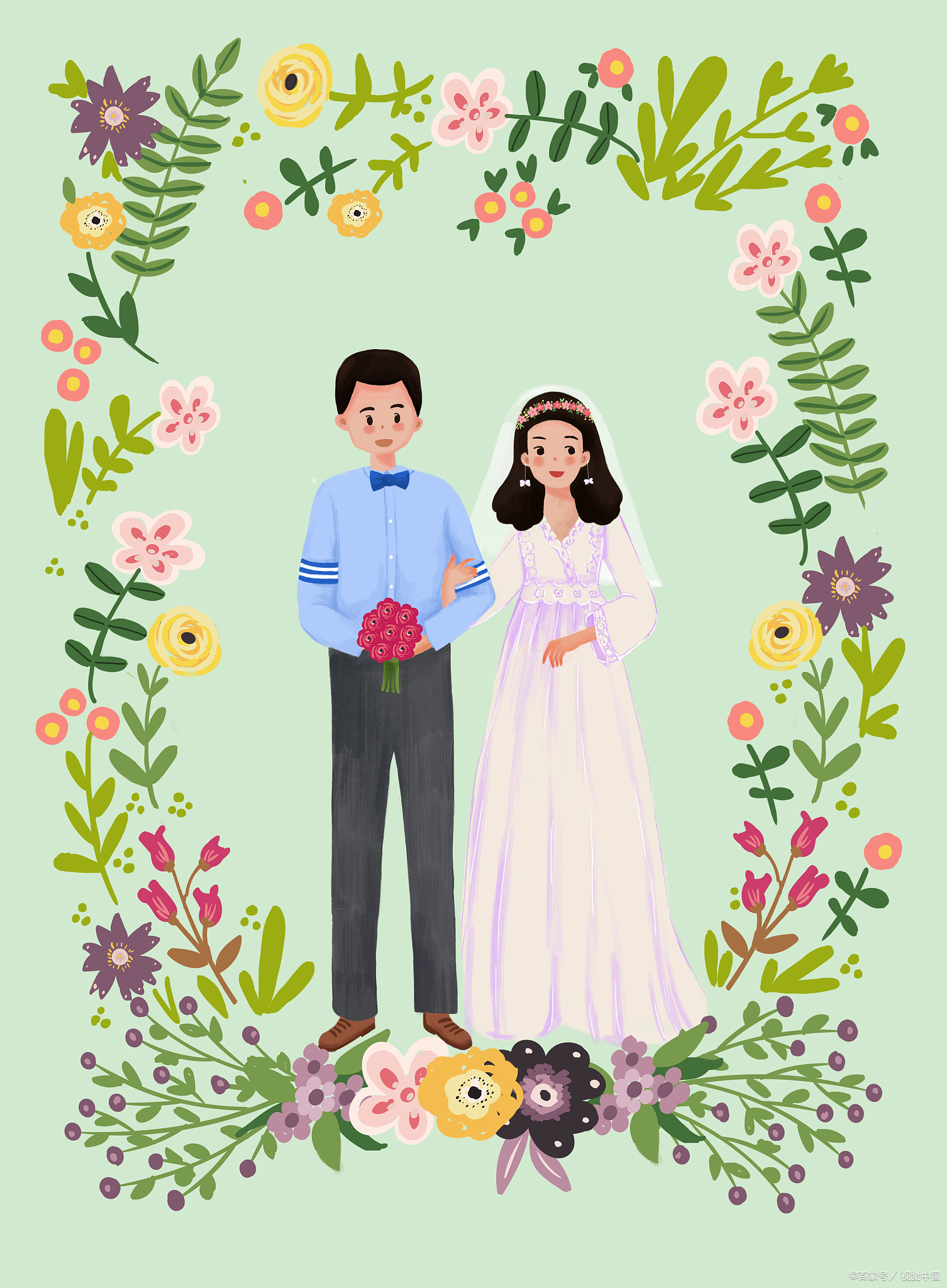 身为大明星的包贝尔包文婧,他们的婚纱照是什么样的呢?