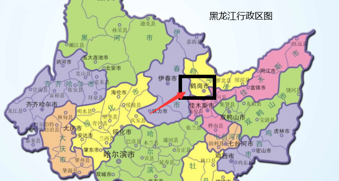 鹤岗在哪里哪个省份哪个市?