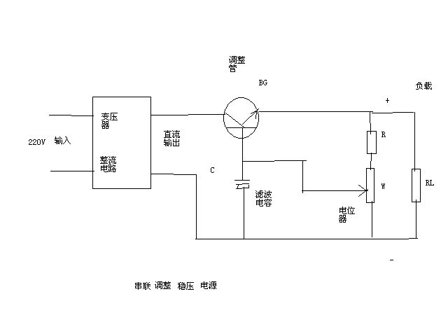 如何用一个三极管做稳压电源