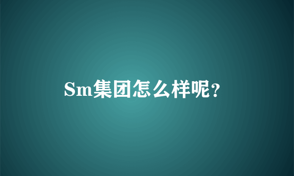Sm集团怎么样呢?