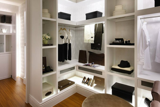 衣帽间装修图片 衣帽间的设计尺寸 家庭衣帽间设计图