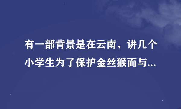 有一部背景是在云南，讲几个小学生为了保护金丝猴而与几个盗猎者斗智斗勇的故事的电影（或电视剧）叫什么