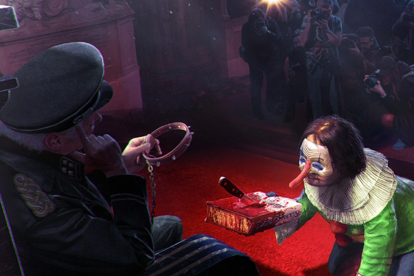 乌合麒麟发布了一副新作《神明改造》,你如何评价他的这副作品?