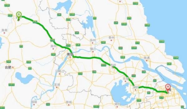 上海到蚌埠多少公里