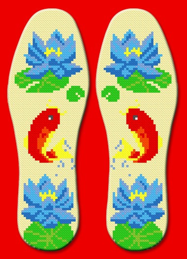 十字绣鞋垫图案大全