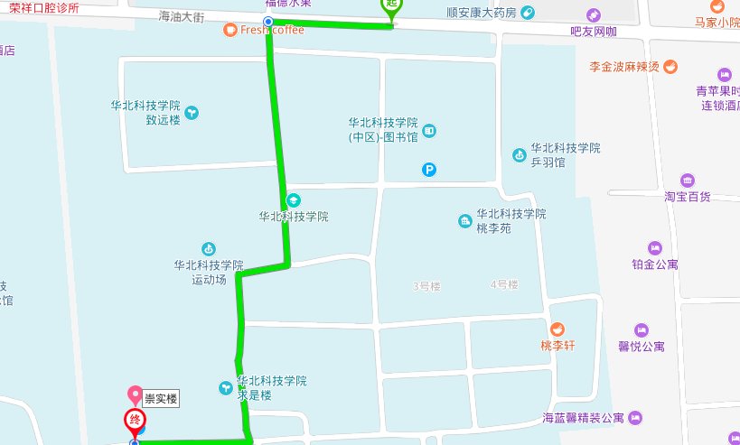 华北科技大学中院崇实楼在哪??