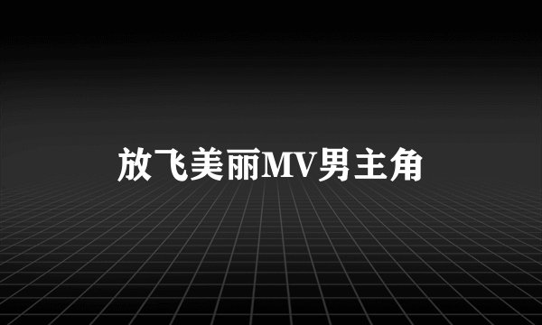 放飞美丽MV男主角