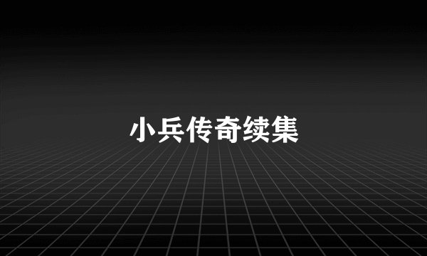 小兵传奇续集