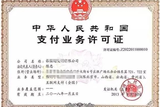 中国有多少张第三方支付牌照
