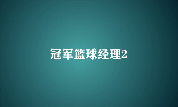 冠军篮球经理2