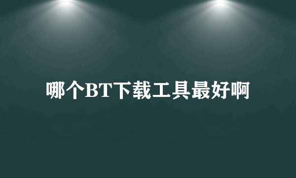 哪个BT下载工具最好啊