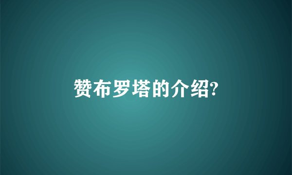 赞布罗塔的介绍?