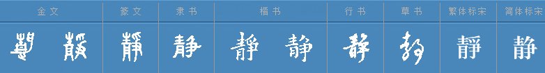 静同音字有哪些字