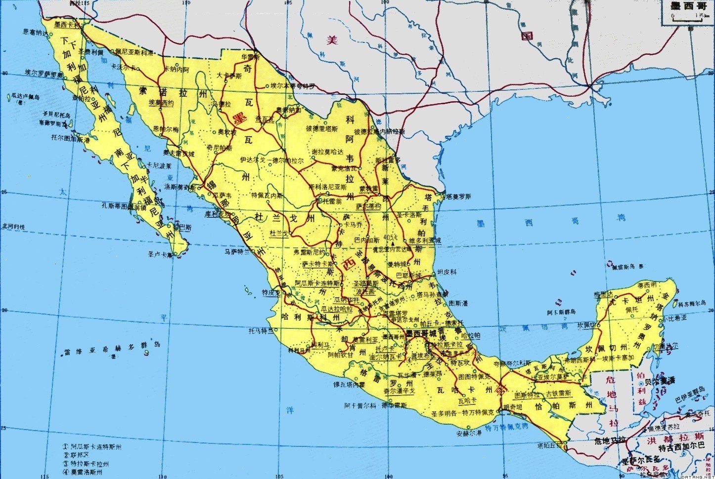 墨西哥面积多大，人口多少啊？