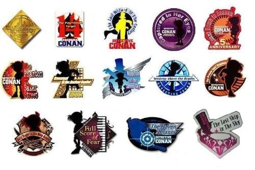 名侦探柯南剧场版全部徽章，写出对应的名称以及是剧场版多少