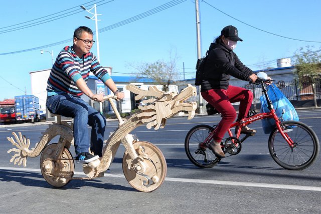 22000根雪糕棍做龙形自行车，这雪糕要吃多久呢？