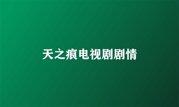 天之痕电视剧剧情