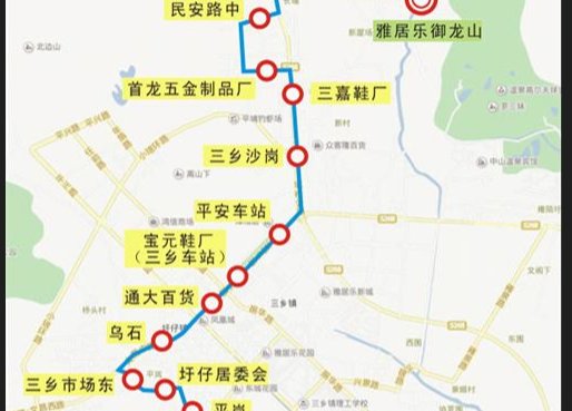 601公交车路线路线图