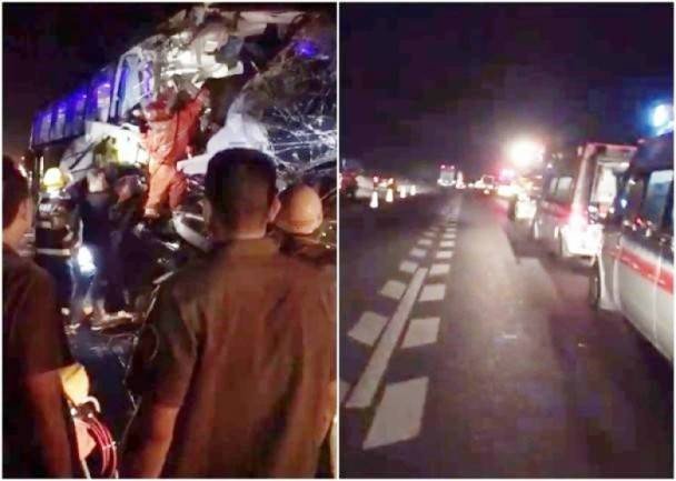 载香港游客大巴在哪里遇严重车祸?