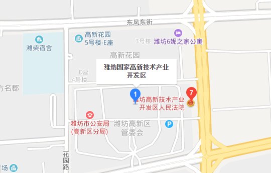潍坊市高新区在哪个区