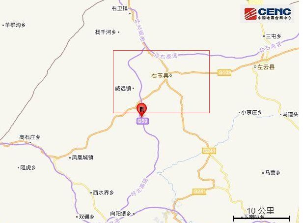 山西朔州右玉县3.8级地震！哪些地方有明显的震感？