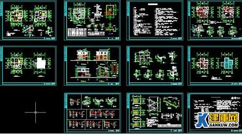 在哪里可以下载到免费的别墅CAD图纸？