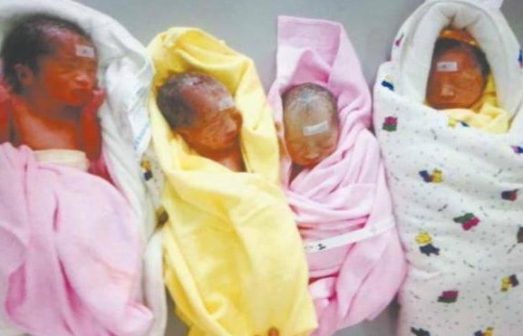 湖北宜昌一产妇诞下“双龙凤”四胞胎，有多难得？