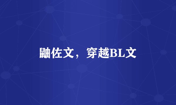 鼬佐文，穿越BL文