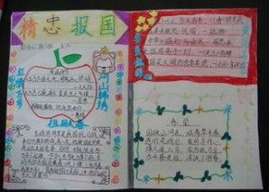 崇尚英雄，精忠报国手抄报