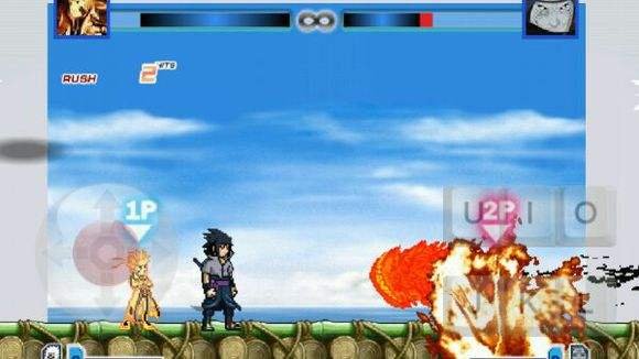 在死神VS火影游戏中鸣人怎么变九尾?