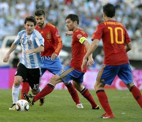 西班牙6-1大胜阿根廷了吗?