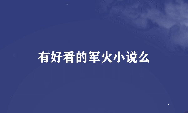 有好看的军火小说么