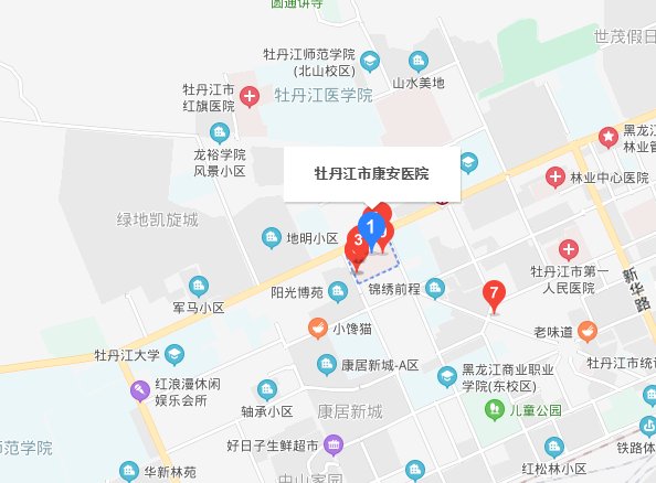 牡丹江市安康医院在什么位置