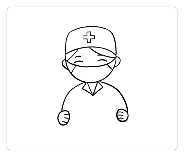 医护人员的简笔画怎么画?
