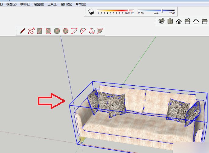 草图大师怎么添加已做好的模型