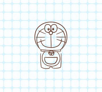 怎样画哆啦a梦,简笔画