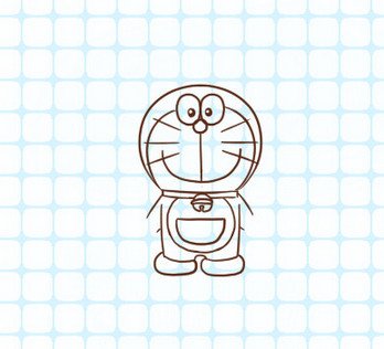 怎样画哆啦a梦,简笔画