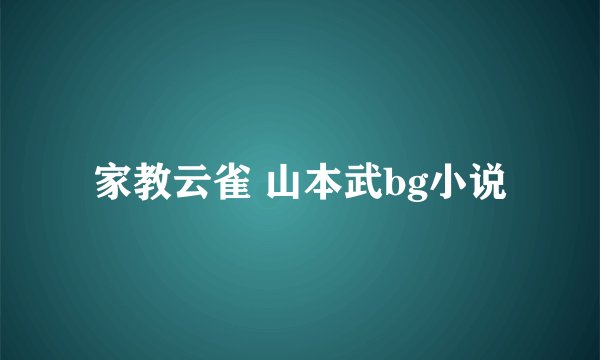 家教云雀 山本武bg小说