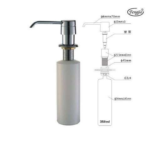 集成水槽的皂液器怎么加洗洁精？