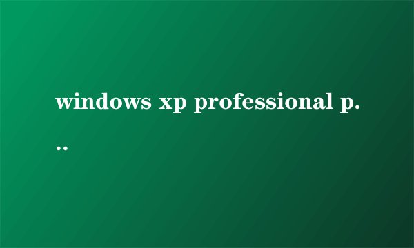 windows xp professional pack 3