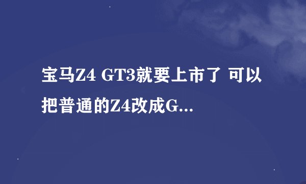 宝马Z4 GT3就要上市了 可以把普通的Z4改成GT3吗？？