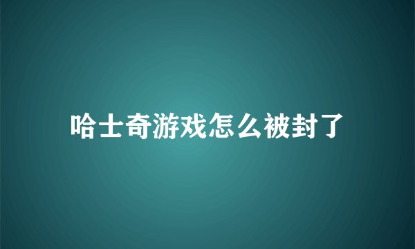 哈士奇游戏怎么被封了