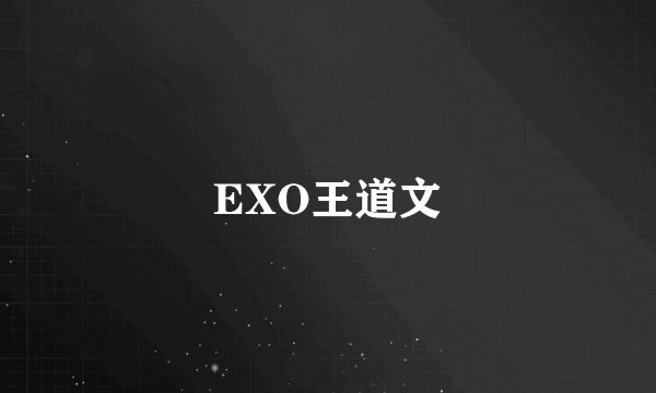 EXO王道文