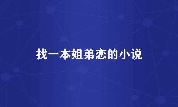 找一本姐弟恋的小说