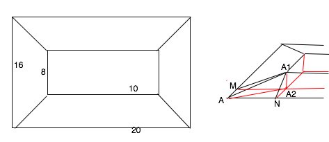 棱台的面积，不明白根号29和2倍根号5怎么来的，求解