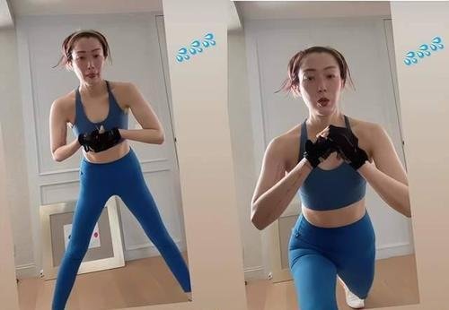 郑秀文晒健身做平板支撑照,如何评价她身上的“线条感”?